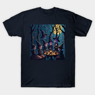 witch gathering halloween 2023 T-Shirt